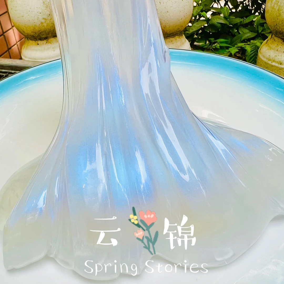 【云锦】水潭麻薯地质液体胶泥巴小院手工制作史莱姆水晶泥起泡泥