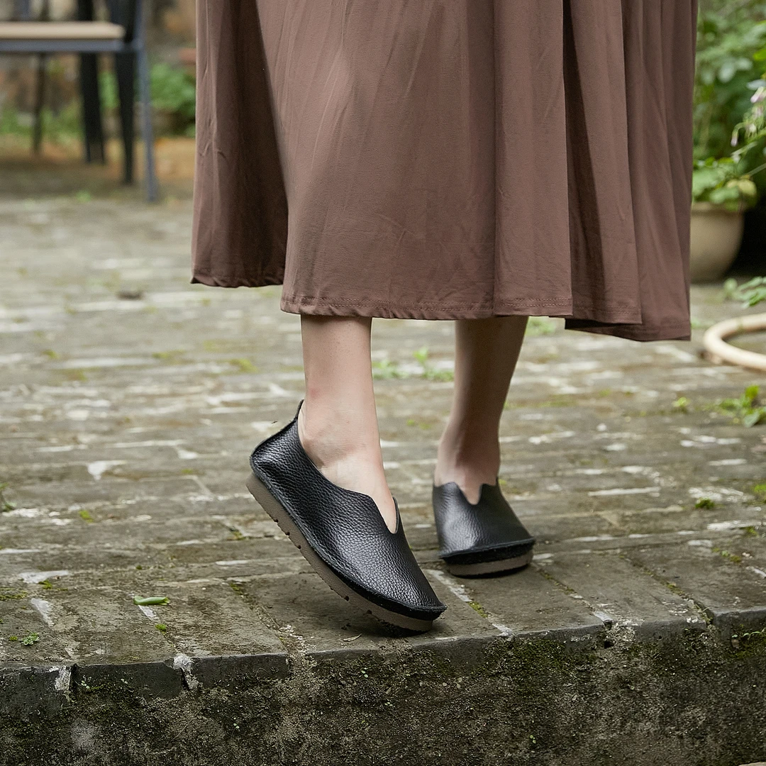 【秦大叔推荐断码清仓】黑色软底百搭懒人鞋外穿女鞋23CZYA22-27