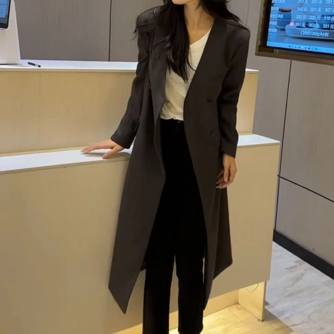 2025春季新款时尚显瘦气质女士网红洋气风衣外套百搭款D7759