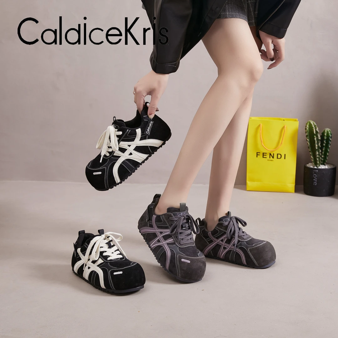 2025秋冬新品内增高厚底泡芙鞋女款休闲丑萌时尚大头德训鞋 25814