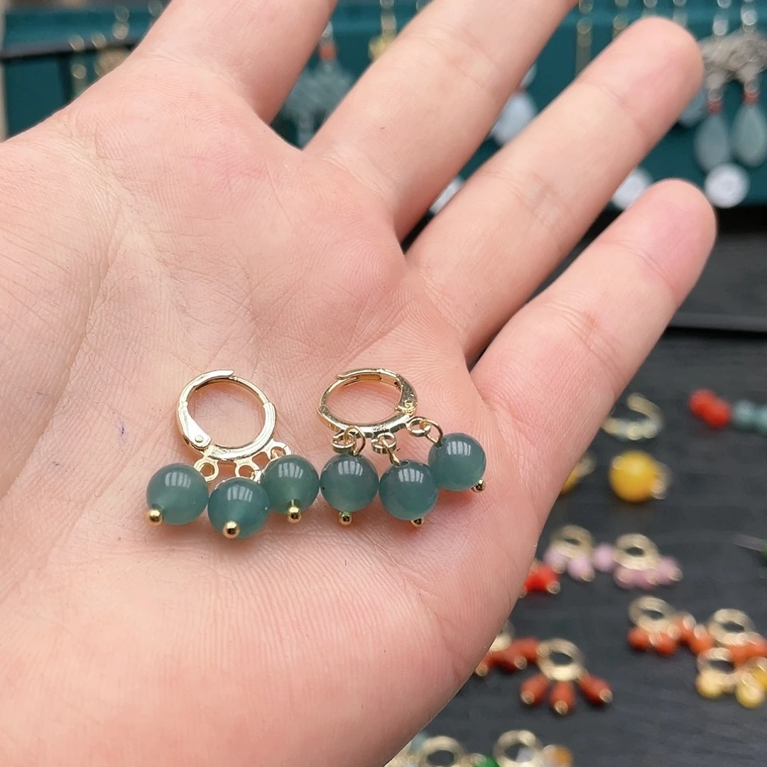 未镶嵌翡翠耳饰00879