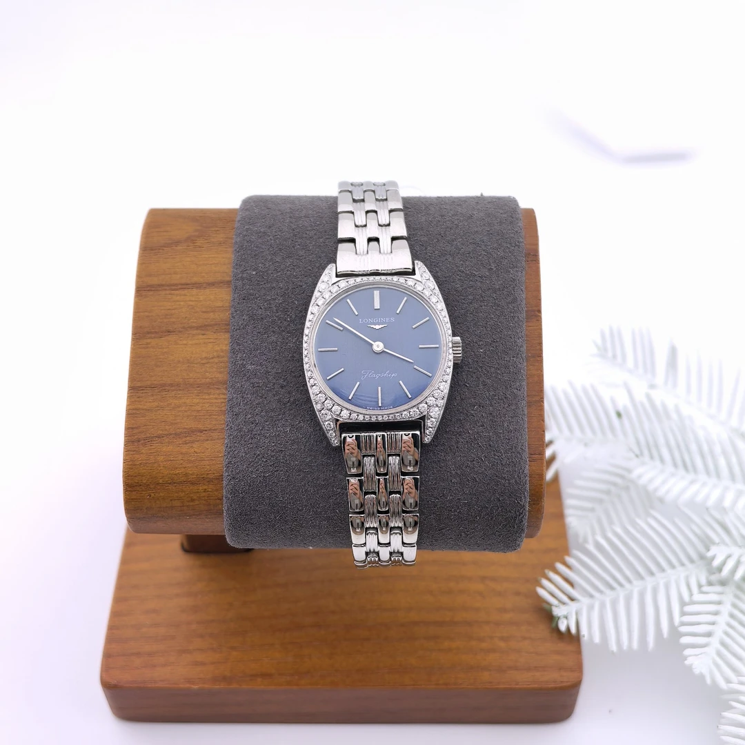 95新 Longines/浪琴 中古浪琴女表/手动机械/表经22.5mm/01579