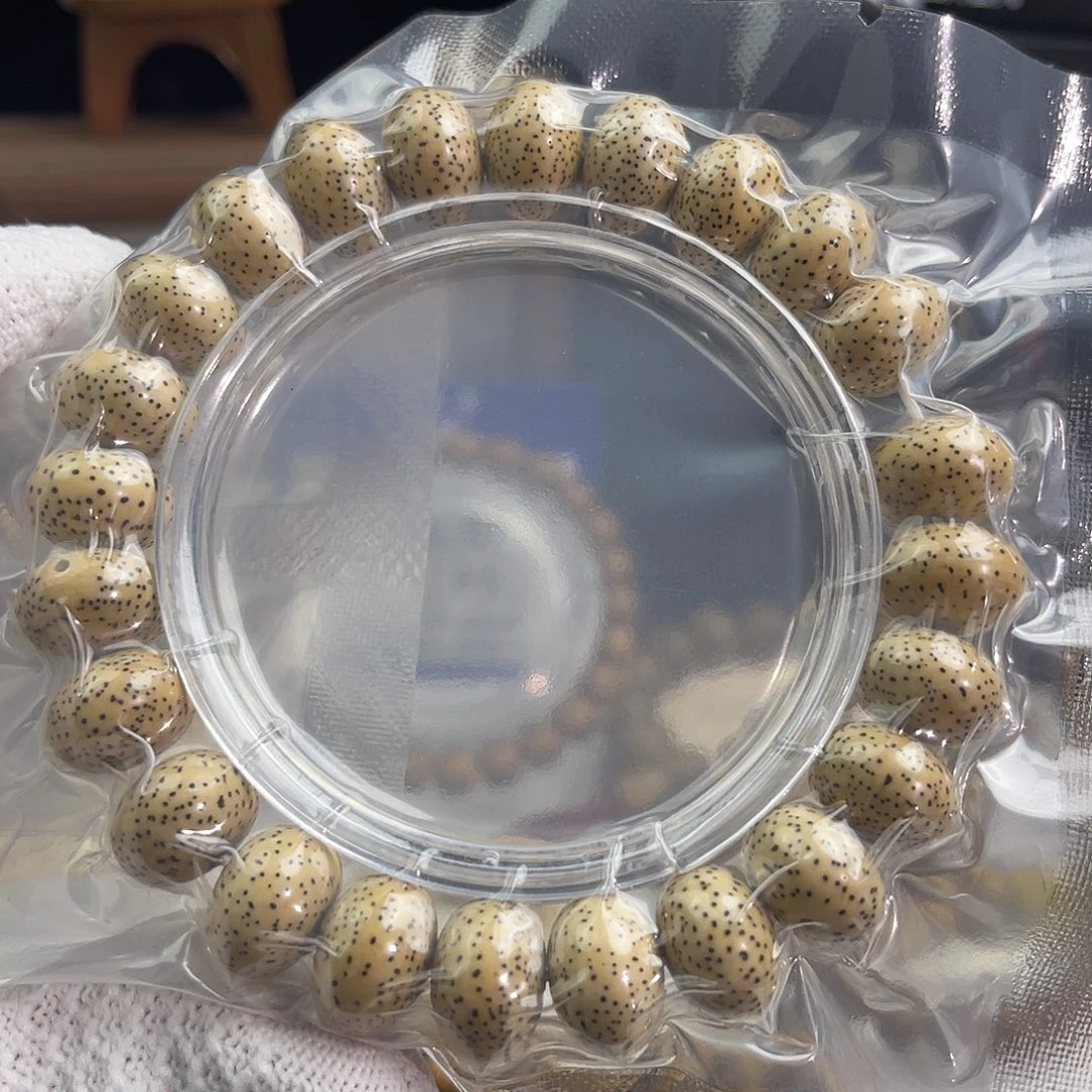 手串星月菩提陈籽13尺寸原生态黄金籽