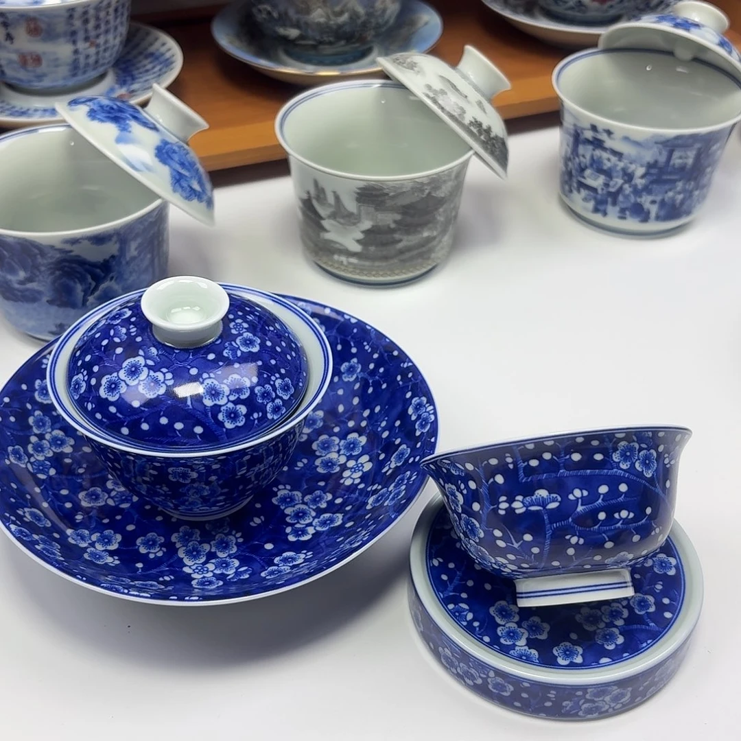 风***雨景德镇瓷器四件套