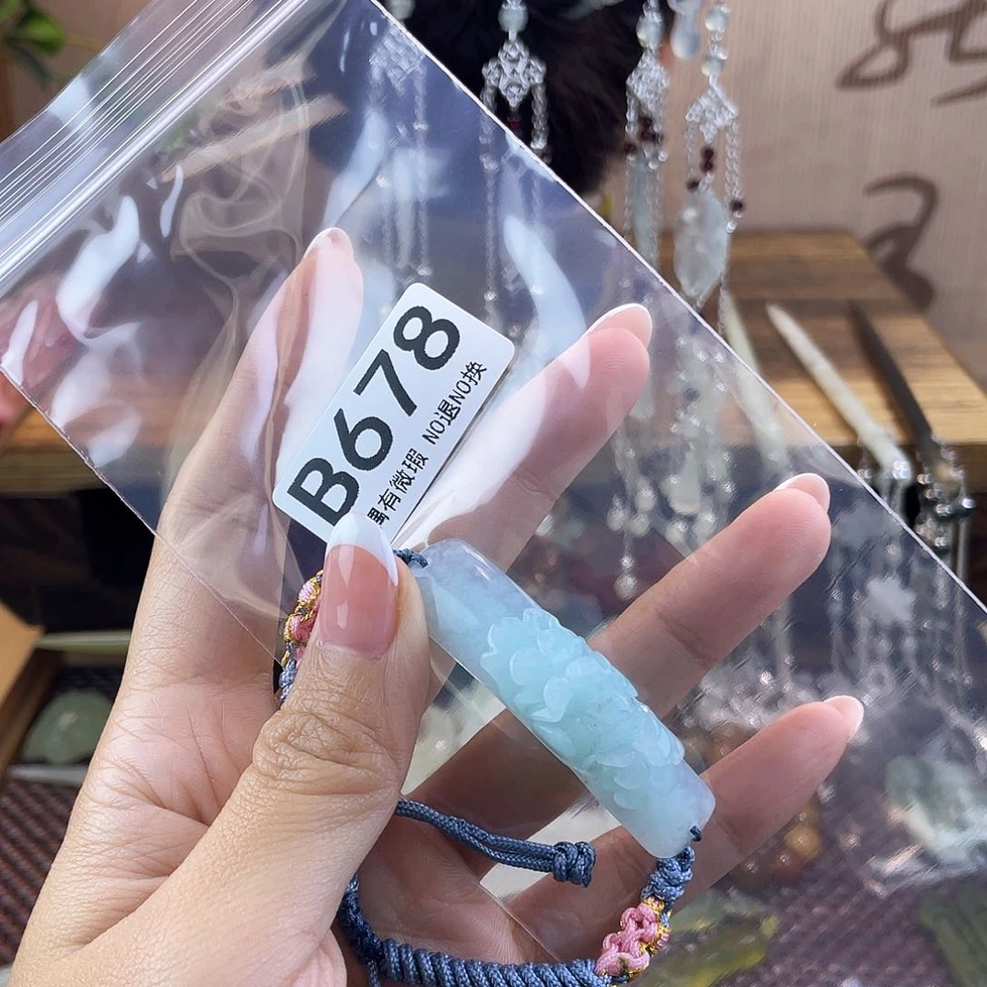 蛇纹石玉发饰合金高****柔