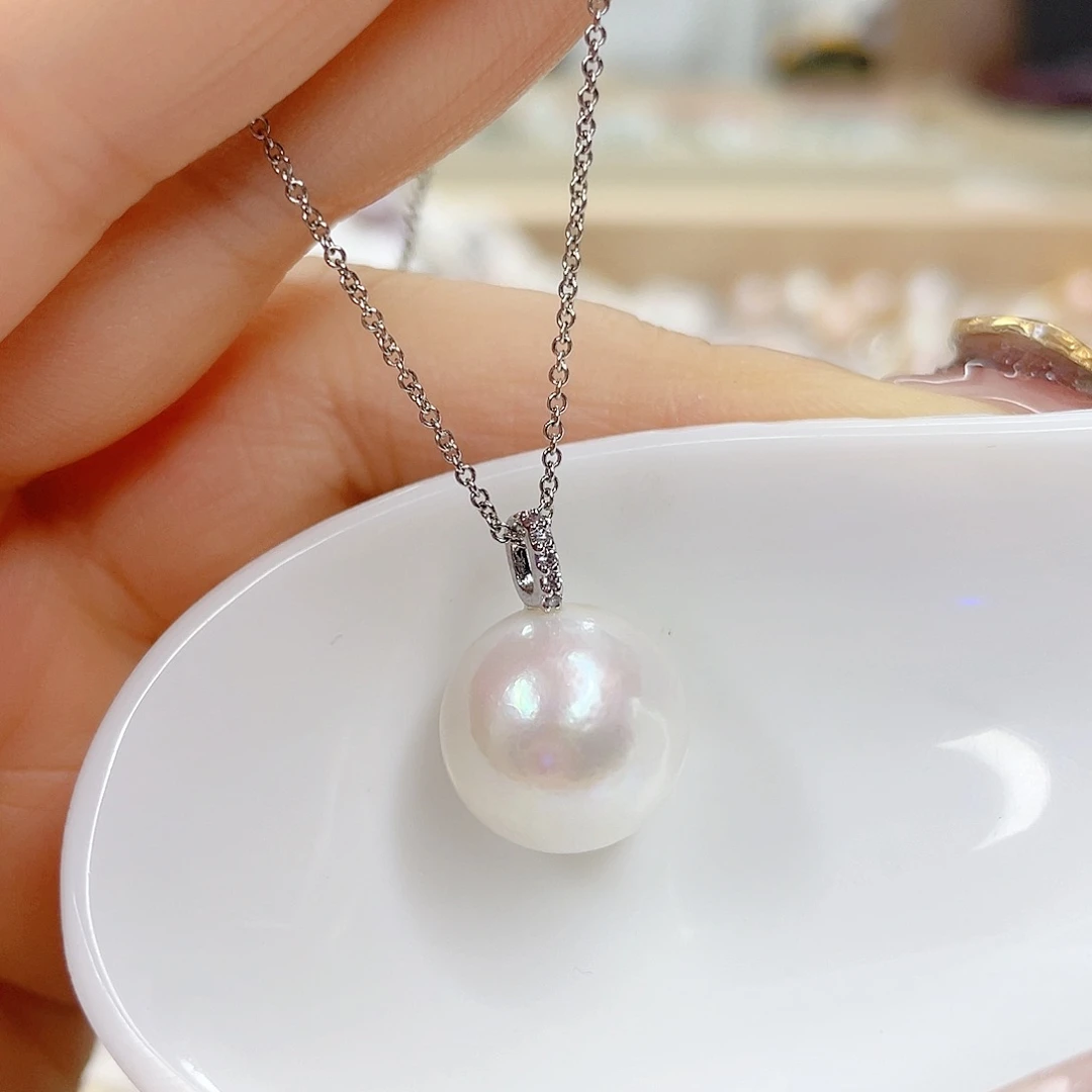 淡水珍珠未镶嵌吊坠(赠链)