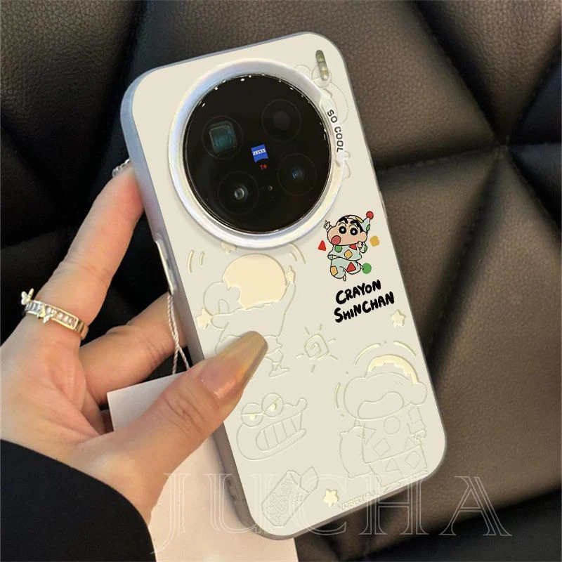 睡衣小新适用vivox200ultra手机壳新款高级感VIVOx200s卡通防摔女