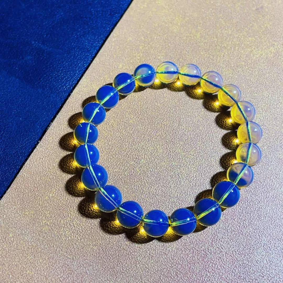 未镶嵌蓝珀裸石8手串
