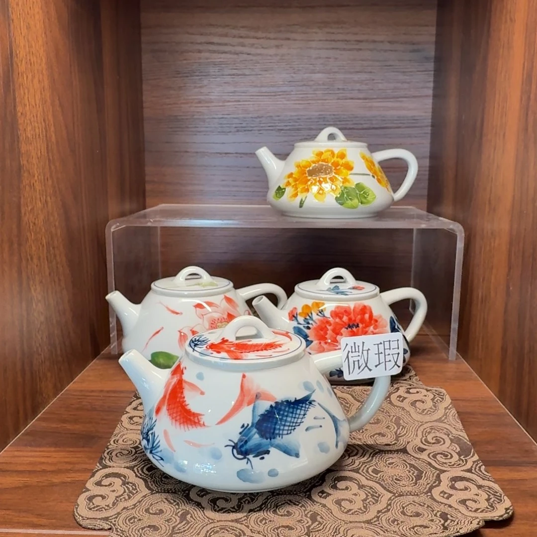釉下彩纯手绘微瑕