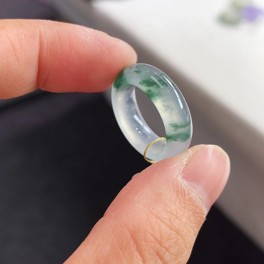 翡翠未镶嵌戒指8号