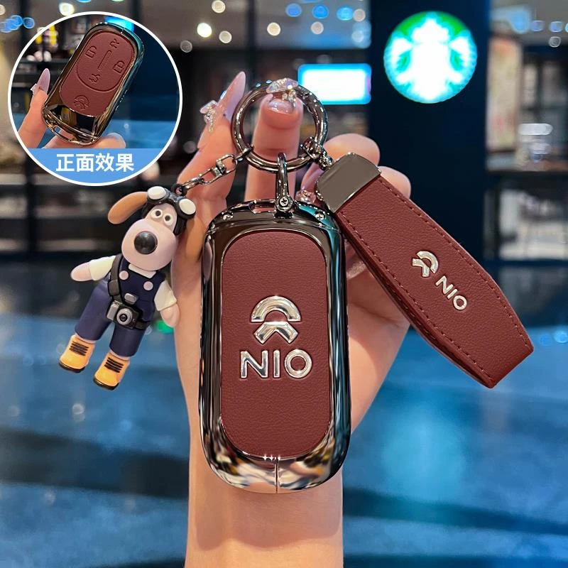 适用25款蔚来ET9钥匙套100kWh签名版扣行政豪华高档金属壳包男女