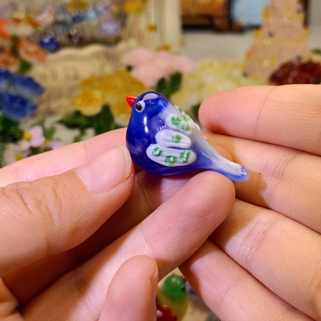 琉璃手工艺品小鸟