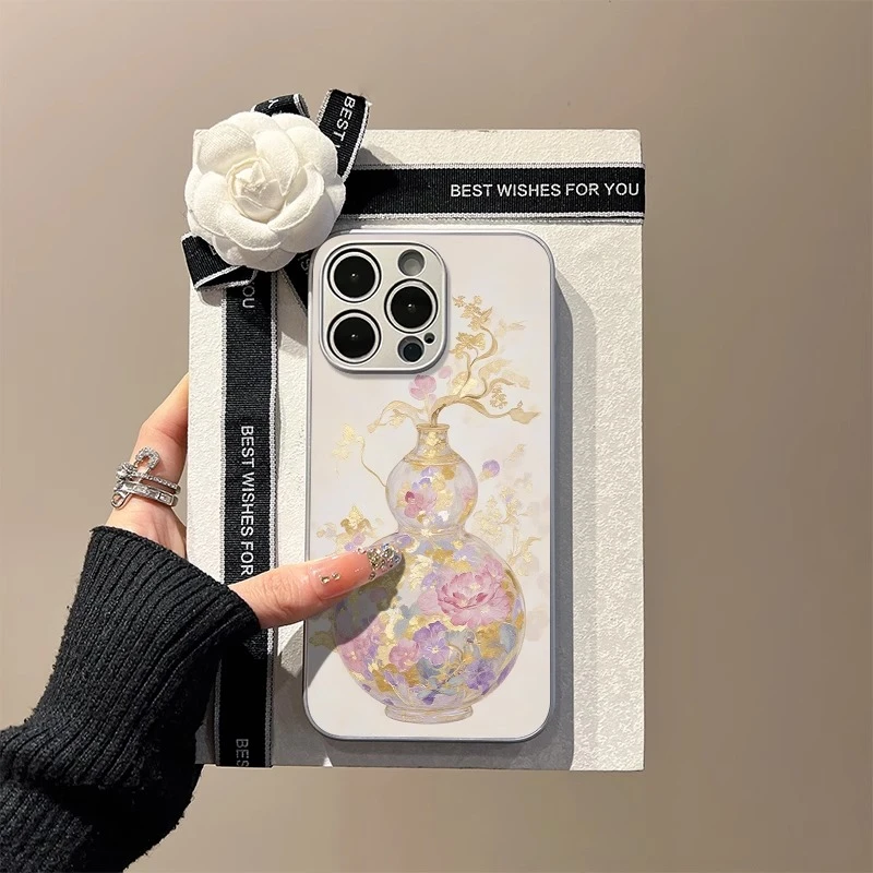 鎏金福禄适用苹果16promax手机壳国潮iphone15pro保护套14pro祥瑞