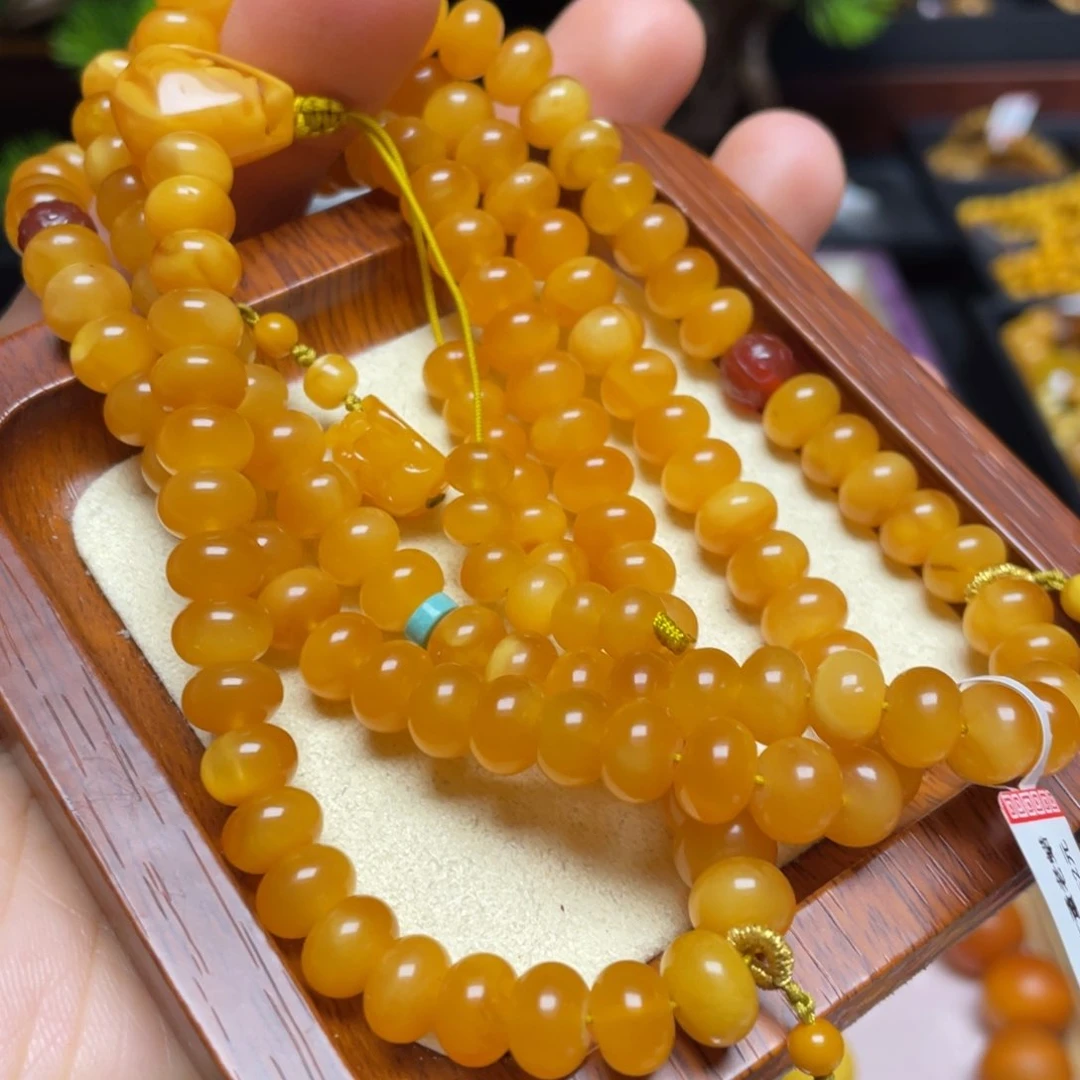 蜜蜡颈饰未镶嵌项链