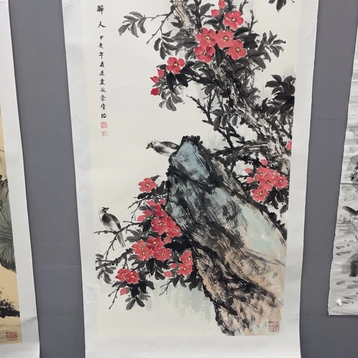 国画虾****肩绘画手绘作品