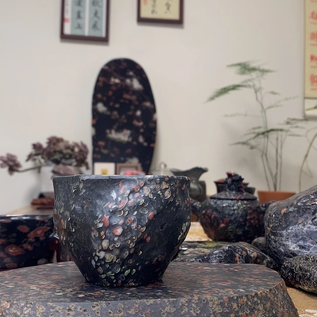 豫石匠茶周边梅花玉安山玉炸炸炸！150cc