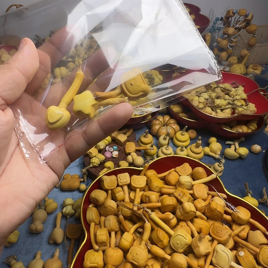 可***边葫芦手把件小熊饼干