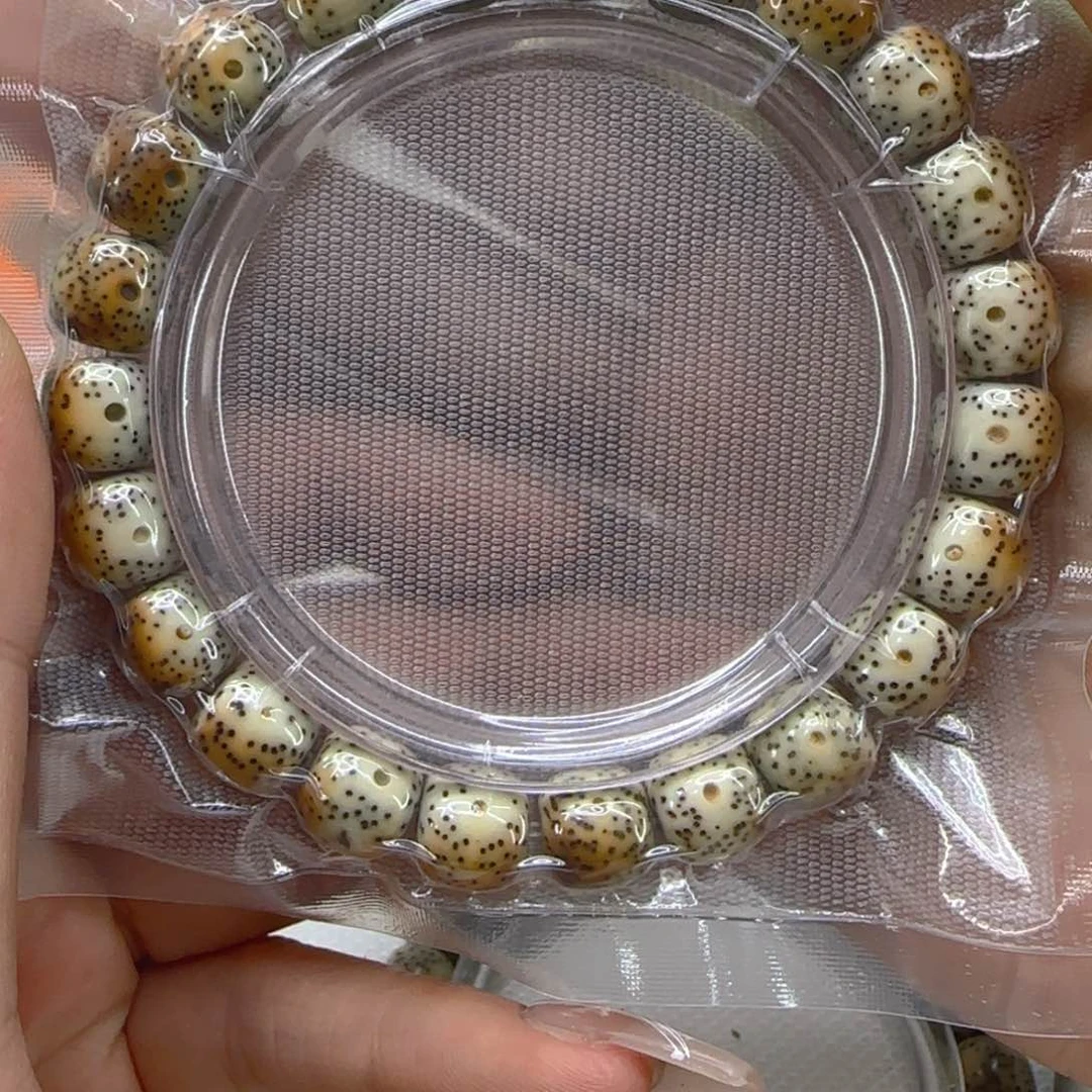 星月菩提手串41高端火烧云星月菩提1.0桶单圈