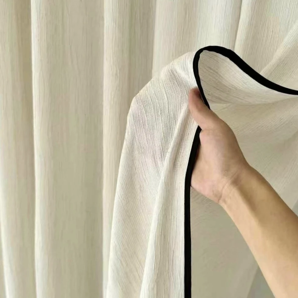 扶风纱~《简约亚麻色》挂钩款