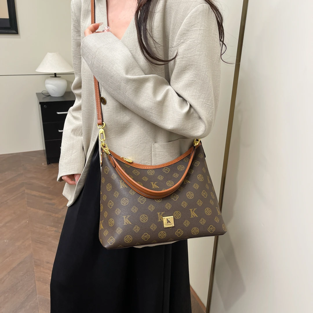 通勤女包 2025 新款时尚 百搭单肩斜挎流浪包包