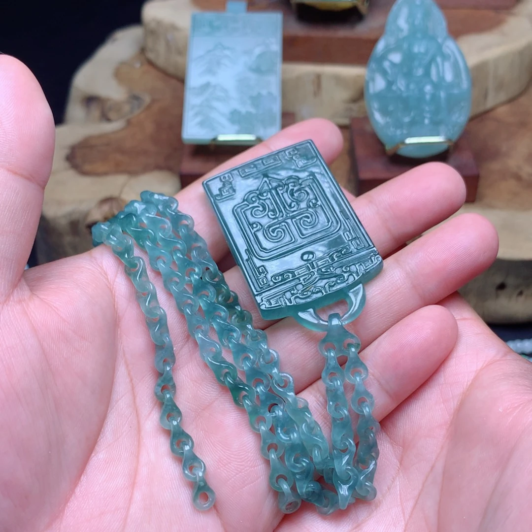 没***！定制翡翠未镶嵌翡翠