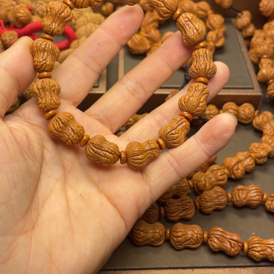 M***g桃核手串龙纹桃核27