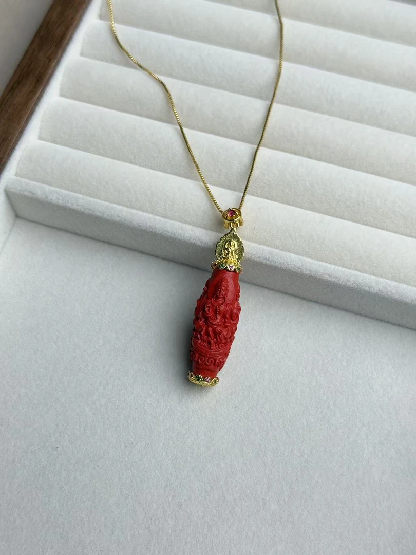 1105 观音镶嵌吊坠