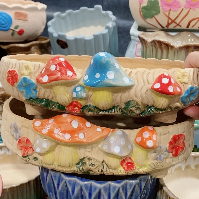 【闪购商品】陶瓷陶瓷花盆，多肉花盆