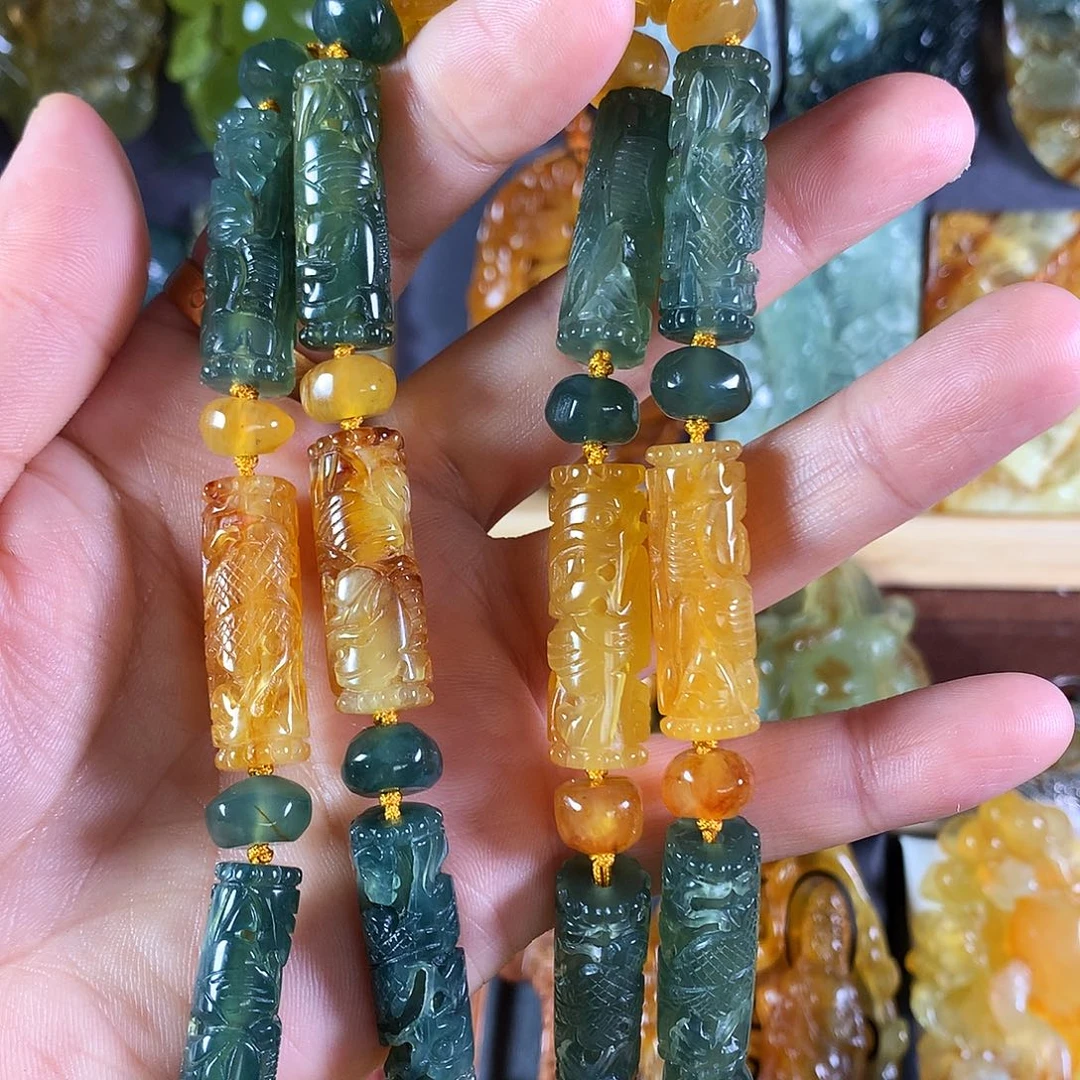 强***子蛇纹石玉未镶嵌吊坠(赠链)