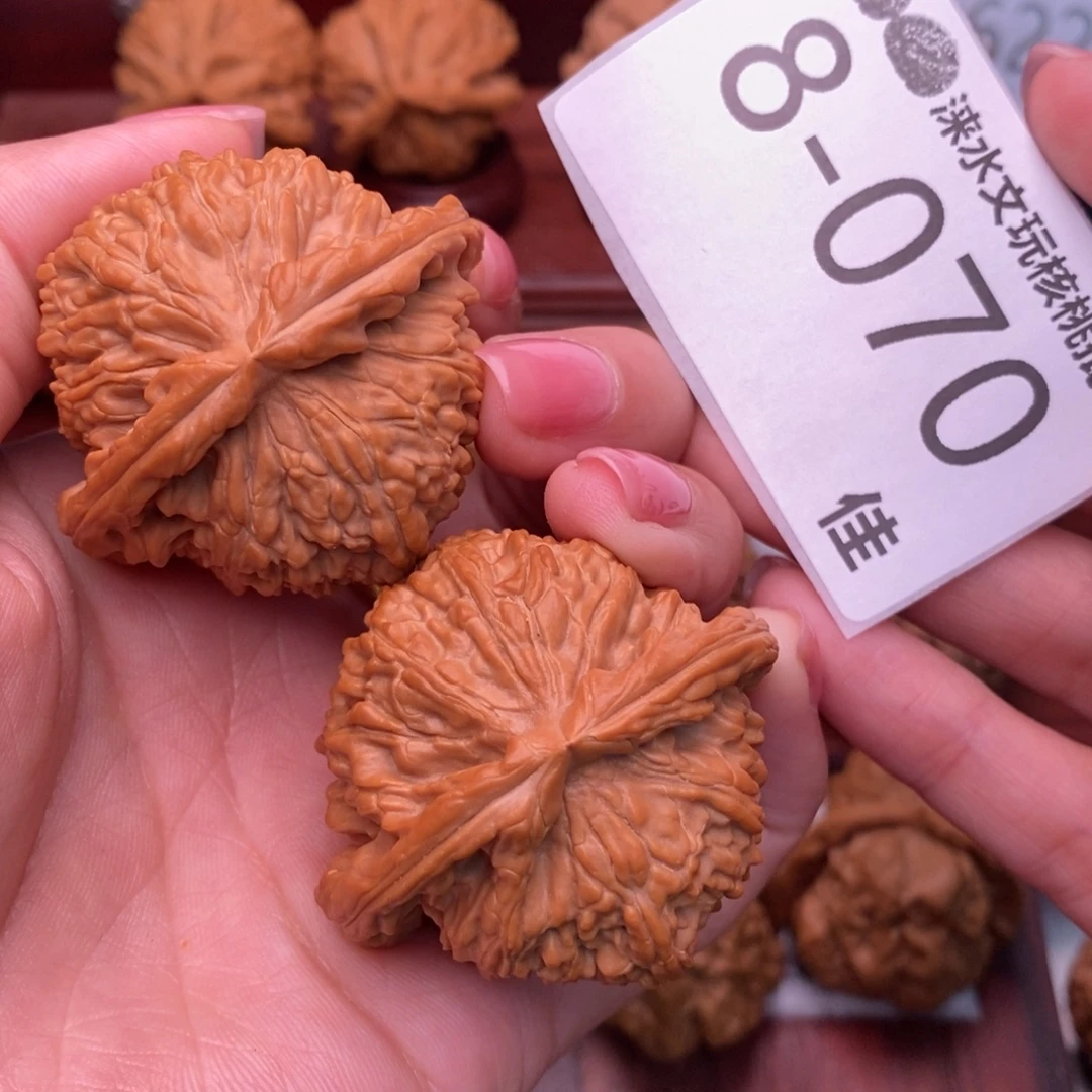 文玩核桃把件45闷白