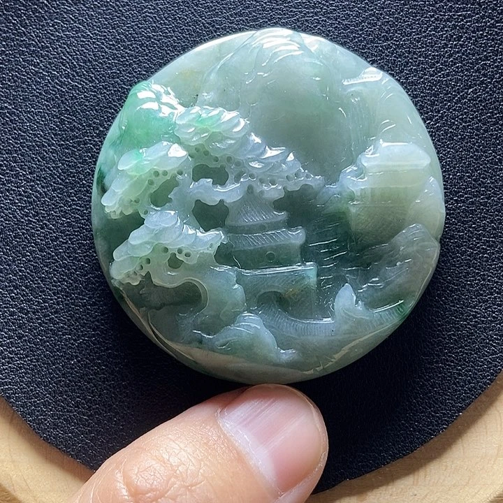 翡翠颈饰未镶嵌缅甸a货