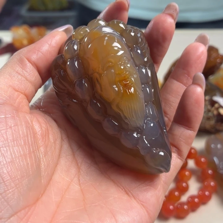 玛瑙/玉髓未镶嵌吊坠(不含链)