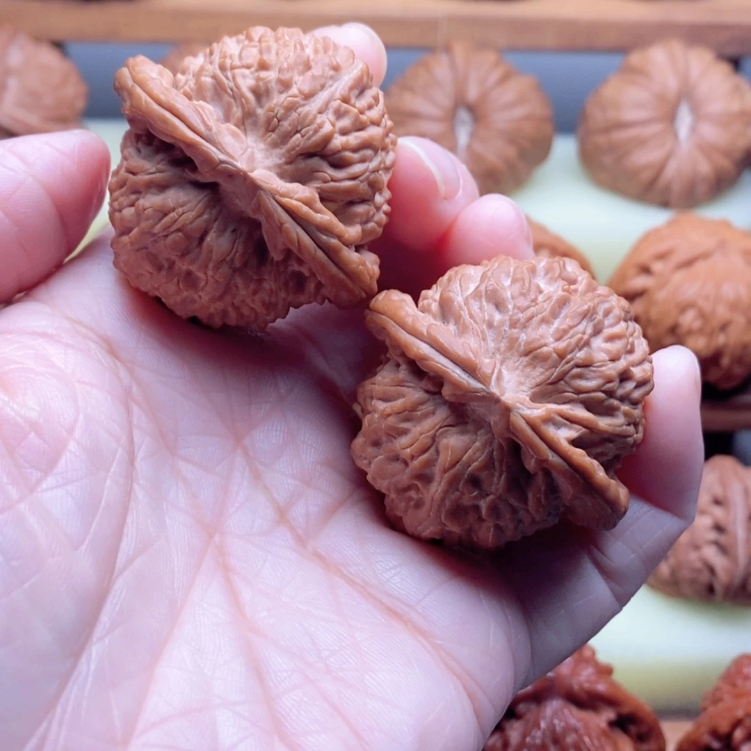 把件文玩核桃41尺圆球白狮子