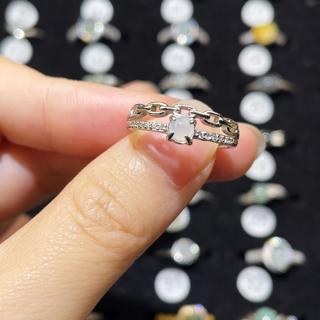 翡翠未镶嵌戒指戒指