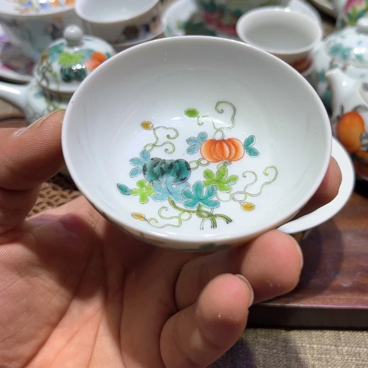 纯手绘精品盖碗杯