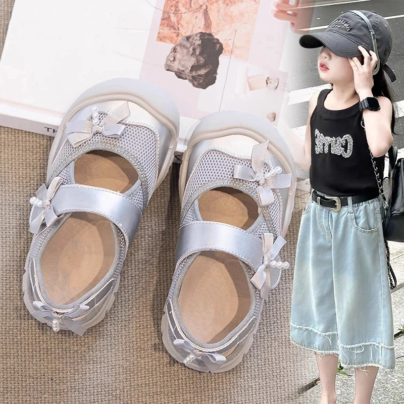 ABC女童凉鞋2025夏季新款儿童运动溯溪凉鞋女孩包头透气软底凉鞋