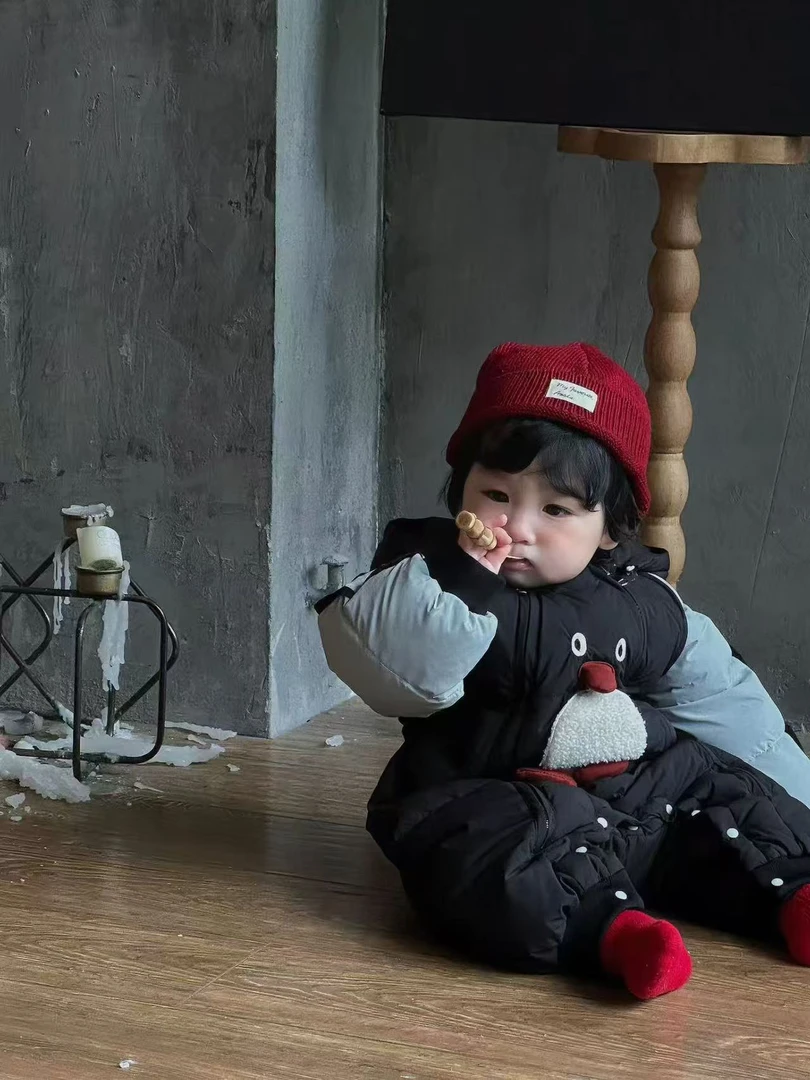 好好姐背带裤二件套金思叶蓝色