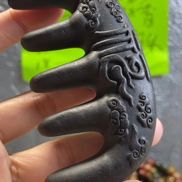 泥塑何首乌梳子祥云