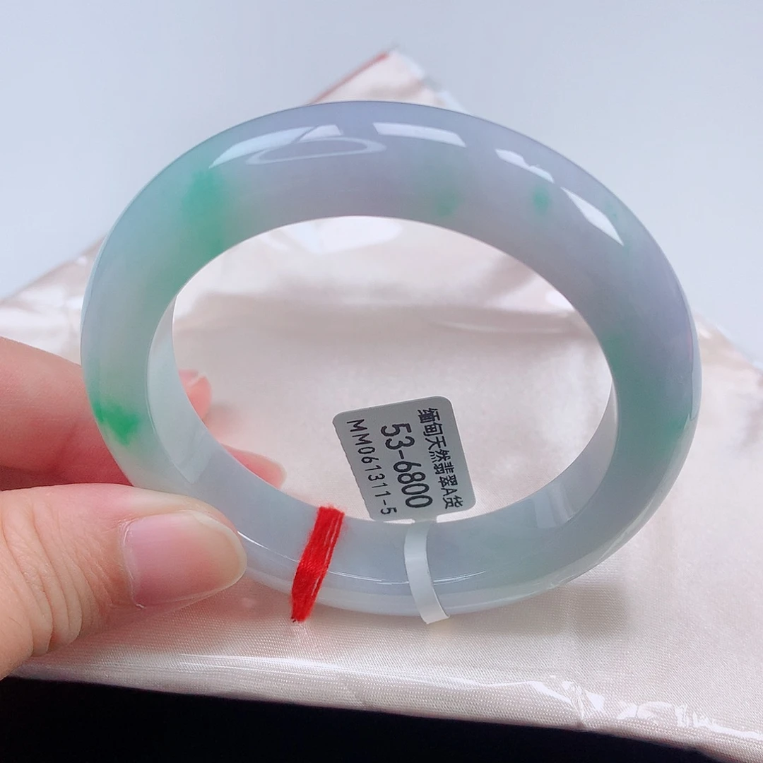 未镶嵌手镯翡翠53正圈