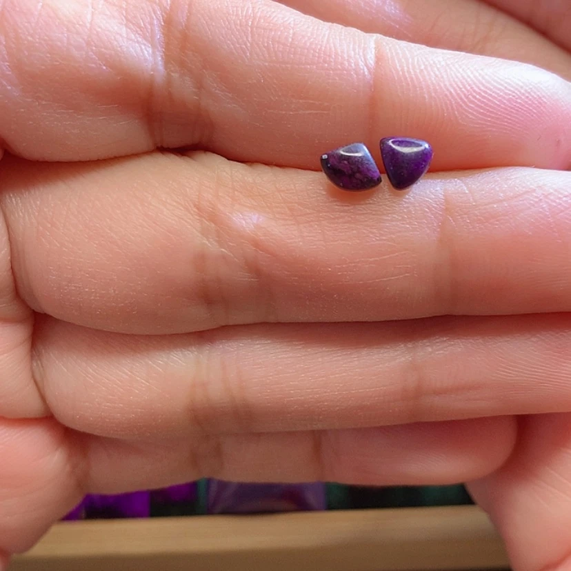 【闪购商品】苏纪石（舒俱来）耳钉银S925镶嵌