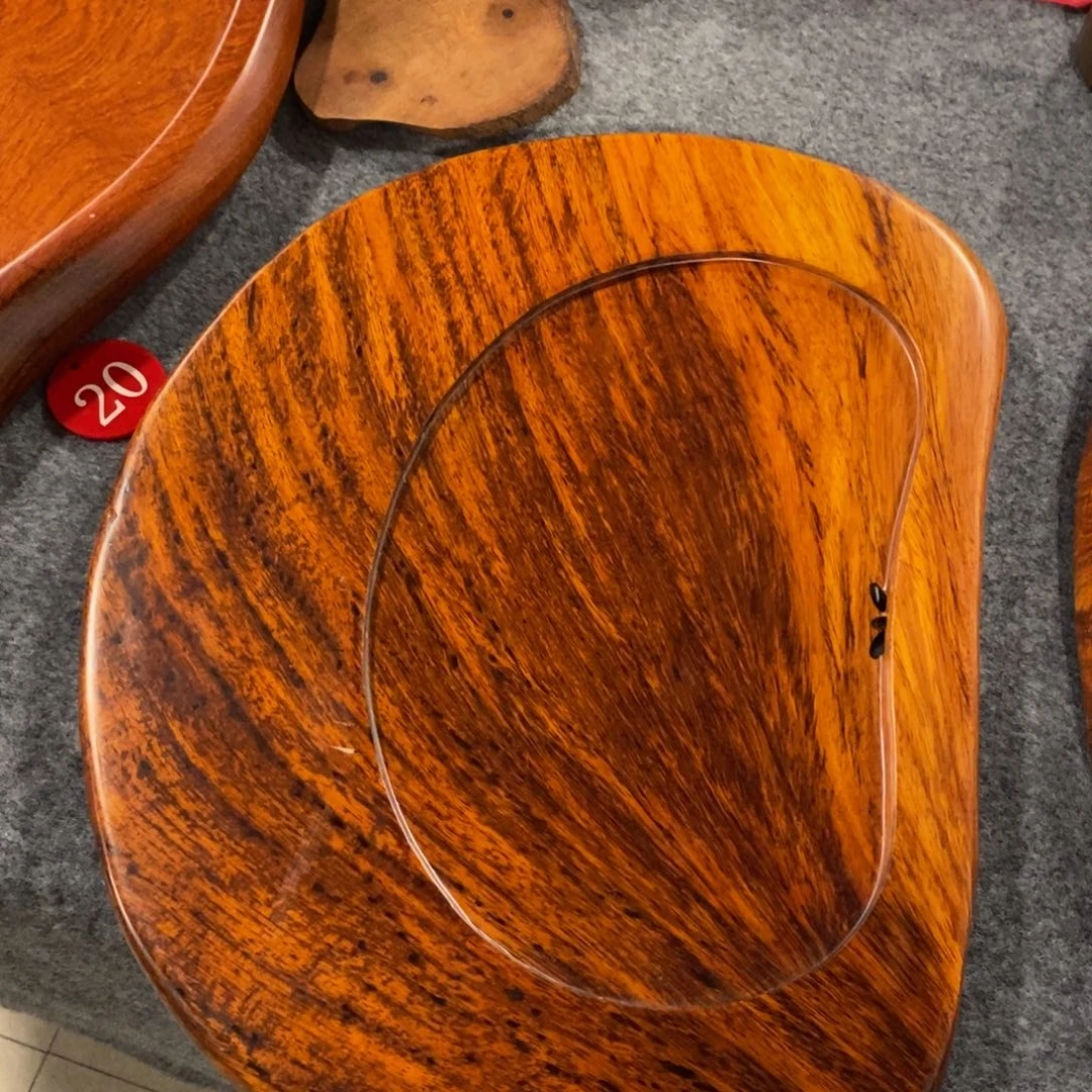 用****4花梨木自然随形茶盘