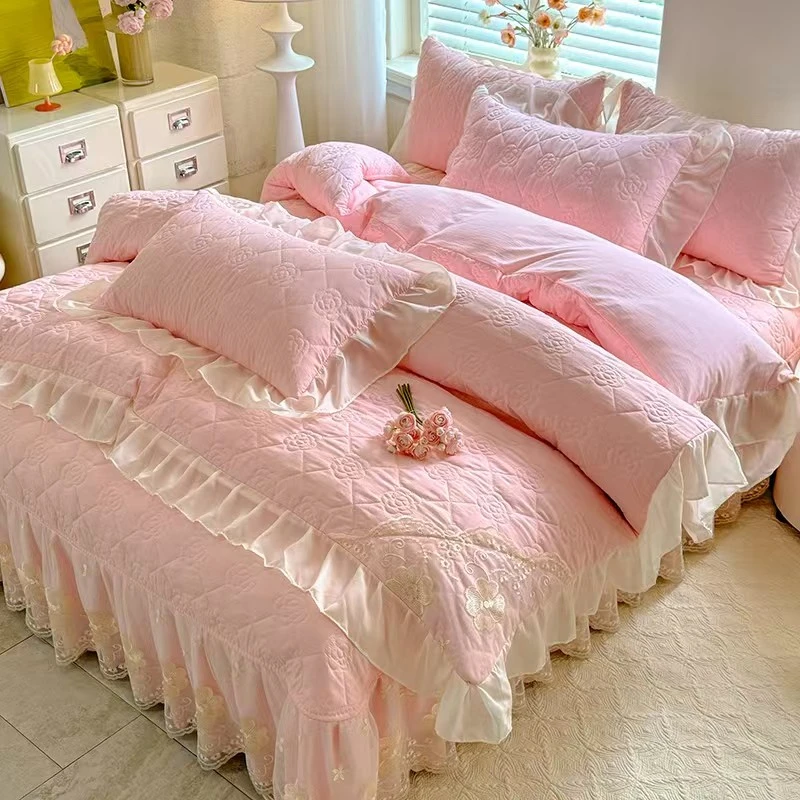 夏被四件套 加大床盖款 水洗棉