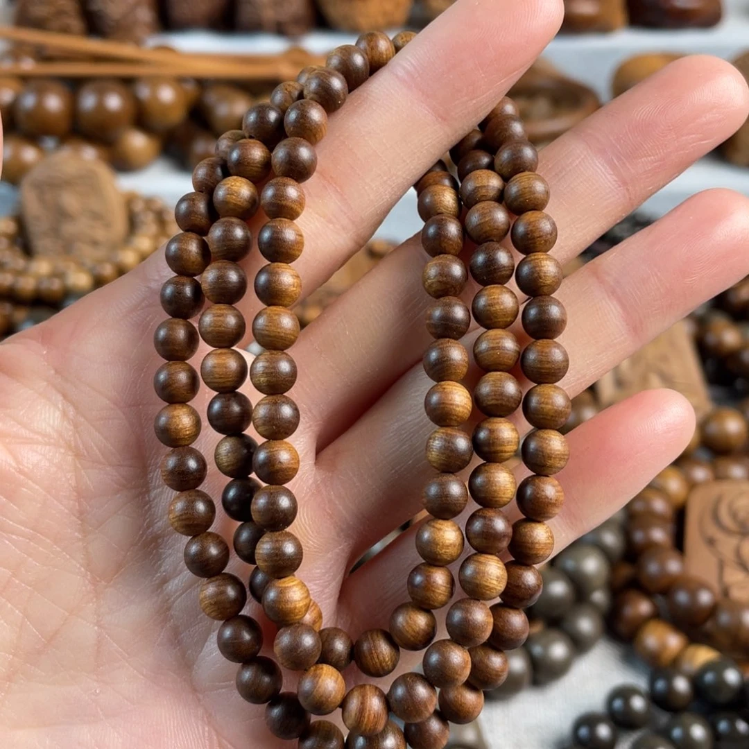 木老山檀香0.6黑肉手串