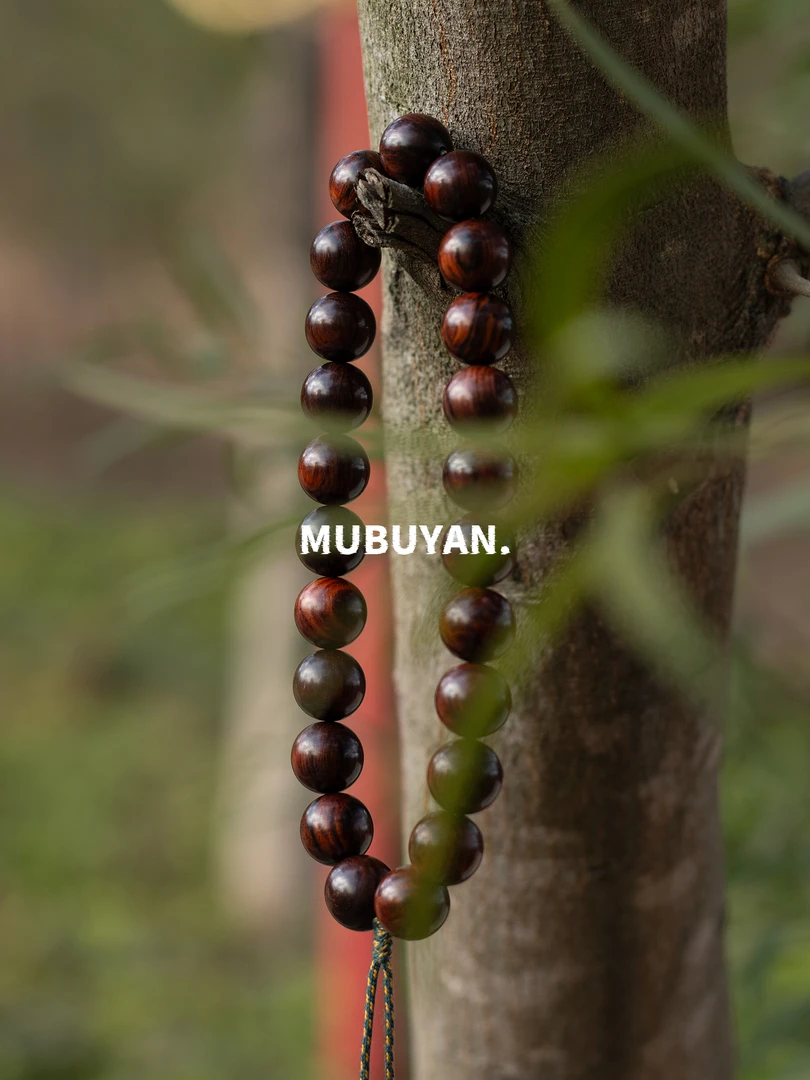 木不言【極】 1.4/23颗 手持老料紫油梨无胶膜大黑线海南黄花梨