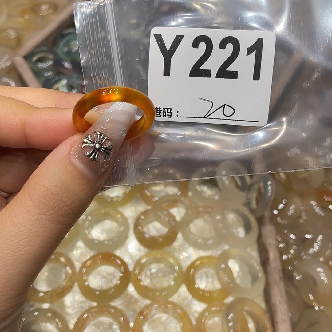 玛瑙/玉髓未镶嵌戒指221