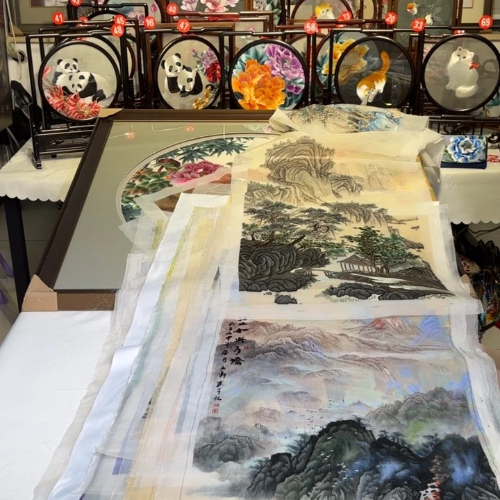 织绣纯手工编织工艺制作