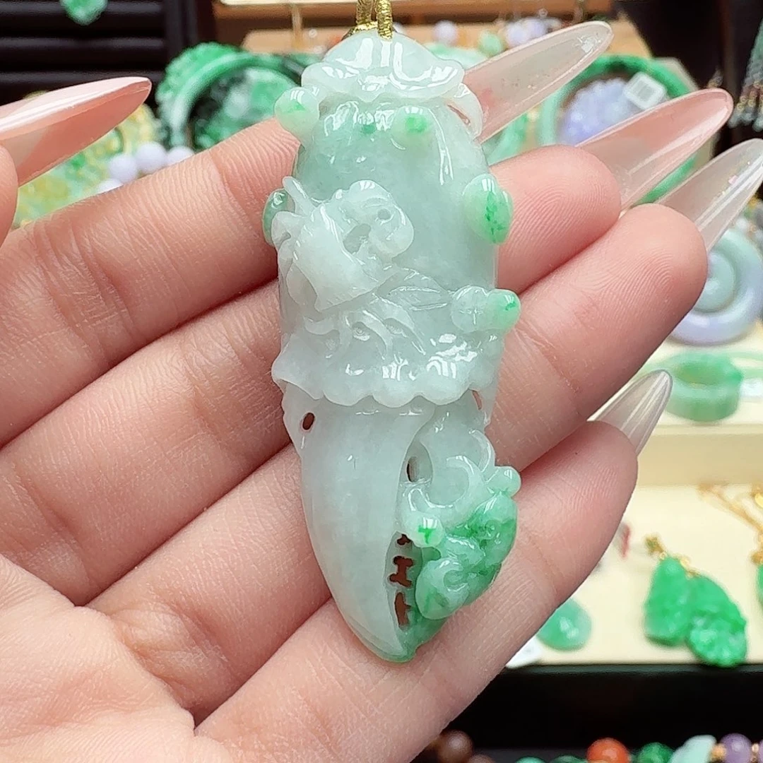 颈饰未镶嵌翡翠翡翠吊坠