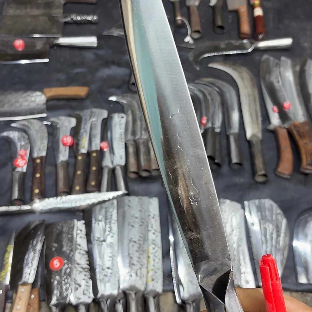 高碳锰钢云南阿老表手工锻打刀
