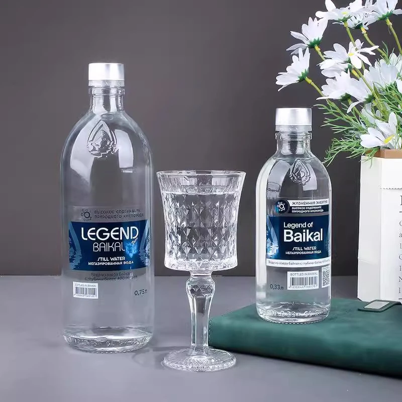 丽珍贝加尔贝加尔湖水500ml/330ml商务接待佐餐水玻璃瓶俄罗斯水