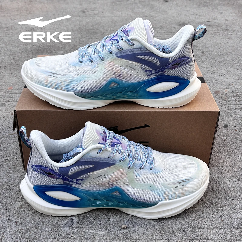 erke/鸿星尔克夏款网面透气轻便防滑透气缓震跑步运动鞋男款